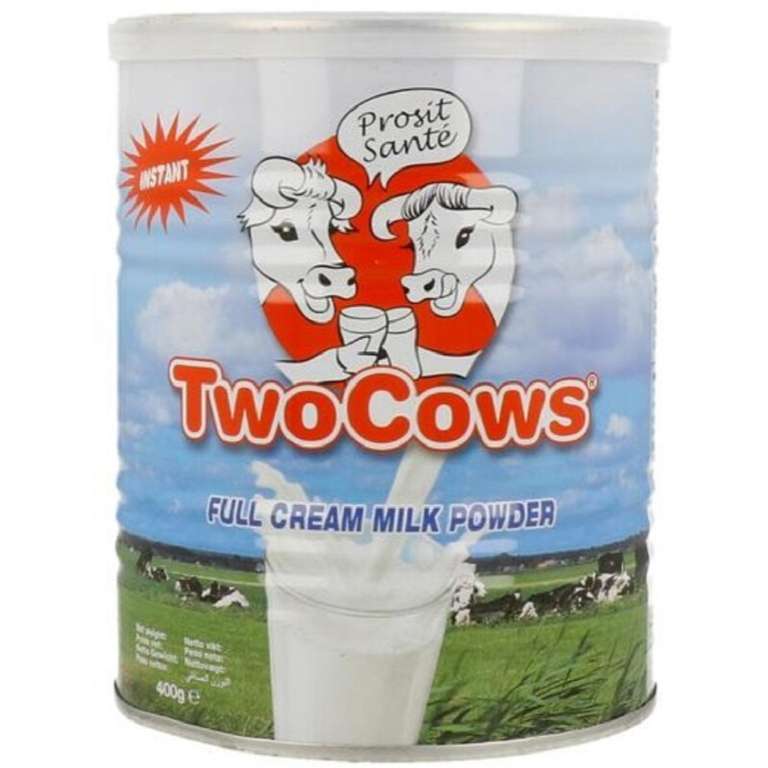 Two Cows Melkpoeder 400 g voor €3,99 / 900 g voor €7,49 @ Ochama