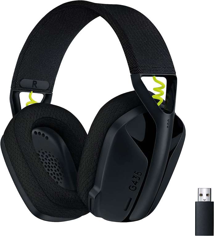 Logitech G435 Lightspeed Wireless Gaming Headset, Zwart
