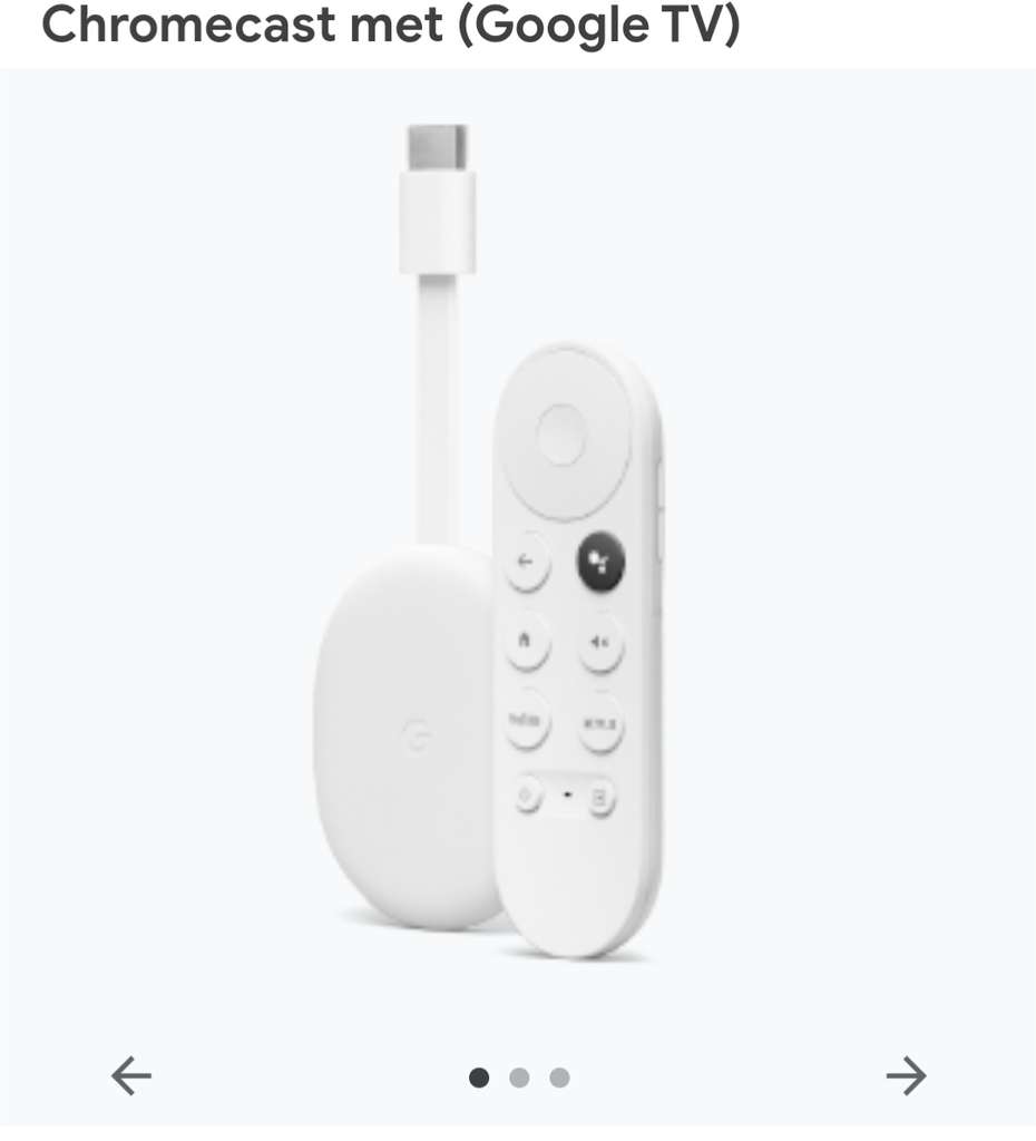 Google Chromecast met Google TV 4K - Pepper.com