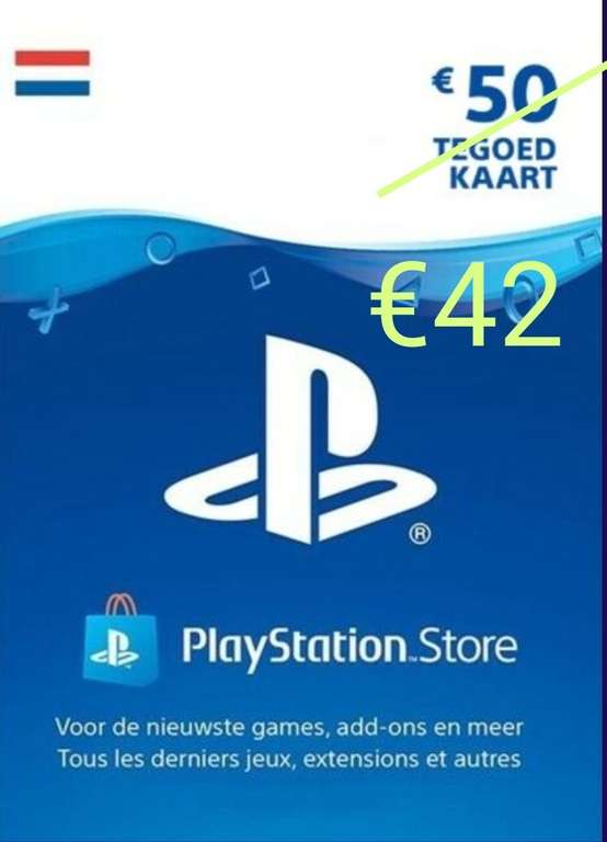 €50 PlayStation PSN tegoed voor €42