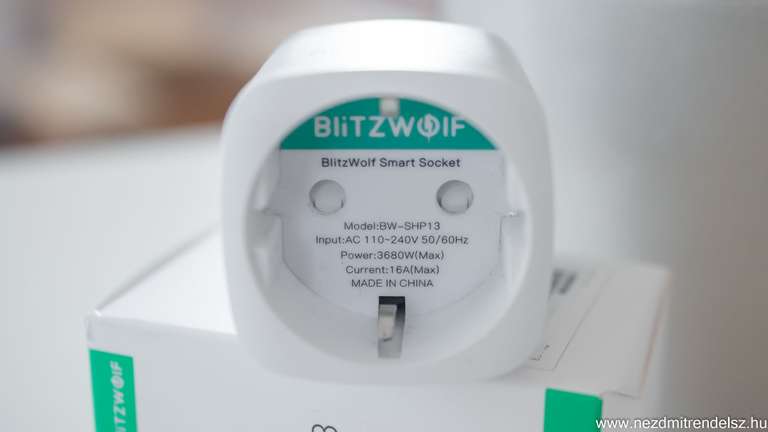 BlitzWolf BW-SHP13 Zigbee 3.0 Slimme stekker met energiemeting voor €8,34 @ Banggood