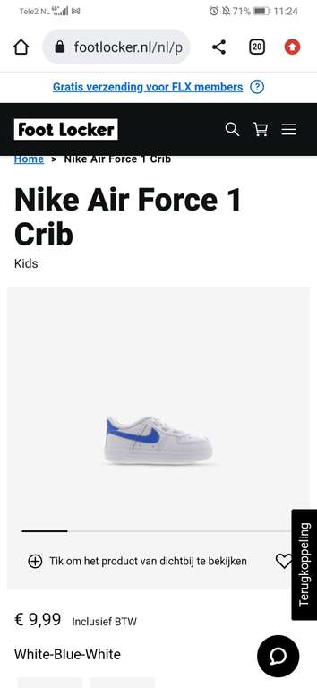 Nike air force 1 crib