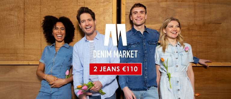 2 jeans voor €110 bij jeans centre (t/m zondag)