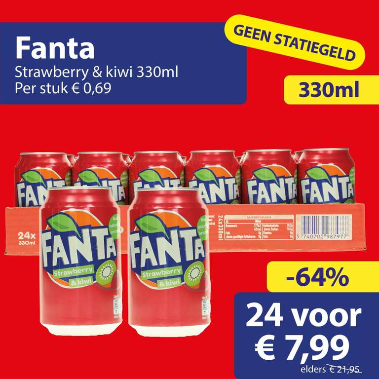 Fanta Kiwi & Strawberry 24 st 7,99