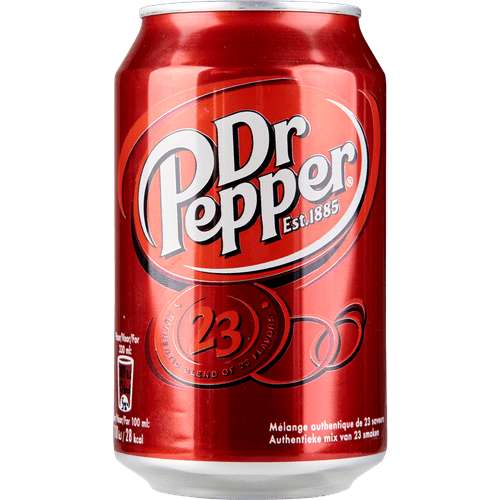 Dr Pepper 33cl blik 0,51 euro [LOKAAL?]