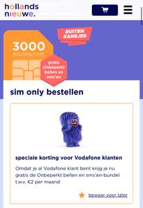hollandsnieuwe gratis onbeperkt bellen en sms’en bij je bundel