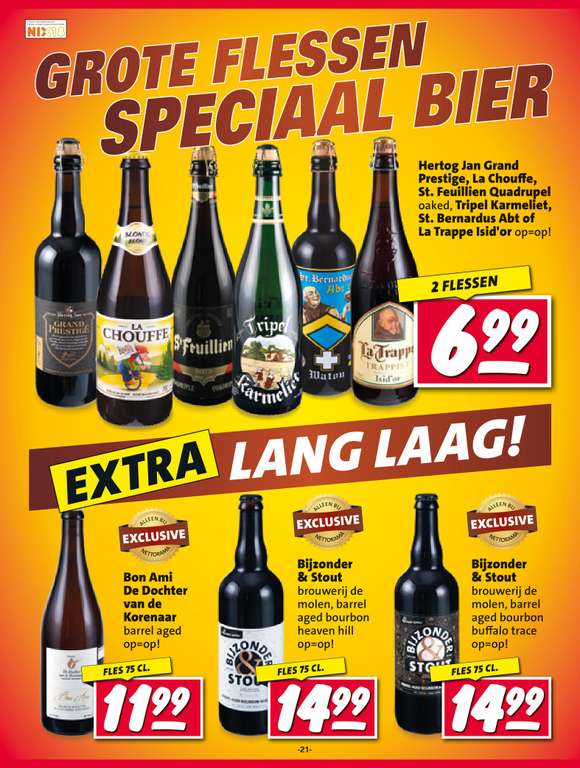 Diverse speciaalbieren in grote fles, 2 voor €6,99 @Nettorama