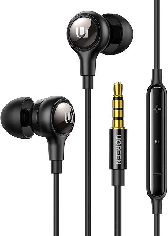 UGREEN in-ear koptelefoon 3,5mm voor €10,39 @ Amazon NL