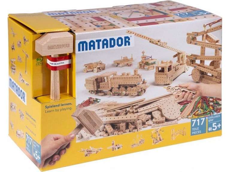 Matador Explorer Klassik 5 - 717-delige houten bouwset voor €99,95 @ iBOOD
