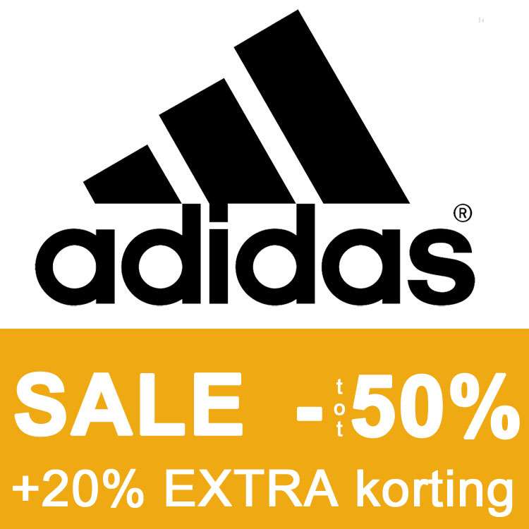 SALE tot -50% + 20% extra @ adidas