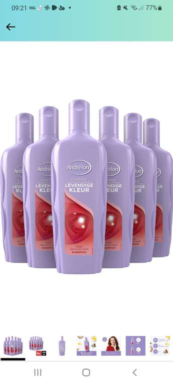 6 x Andrélon shampoo - 300ML (verschillende soorten)