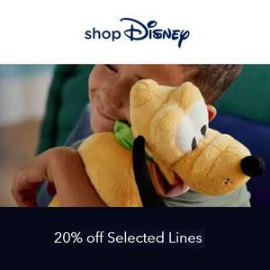 Disney Store: 20% korting op grote selectie items