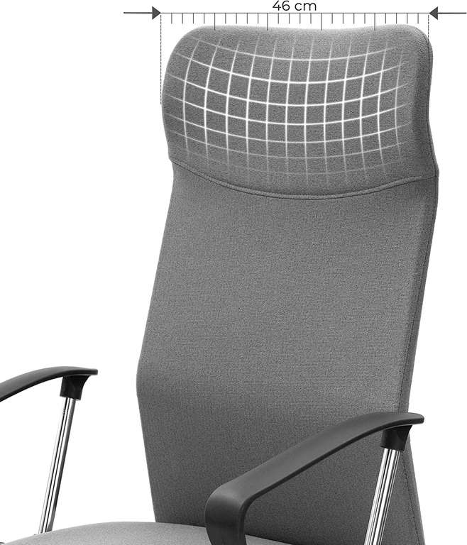 SONGMICS bureaustoel met stoffen zitting voor €80,99 (normaal €109,99) @ Amazon NL