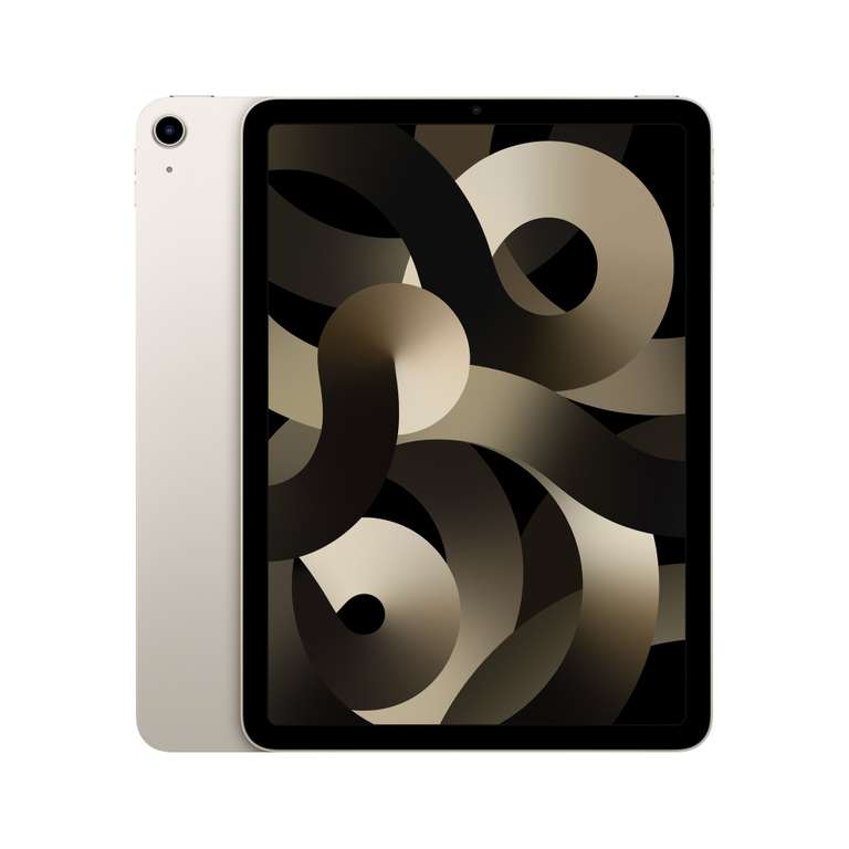 Apple iPad Air 2022 (Sterrenlicht, 5e Gen, WiFi + 5G, 64GB)