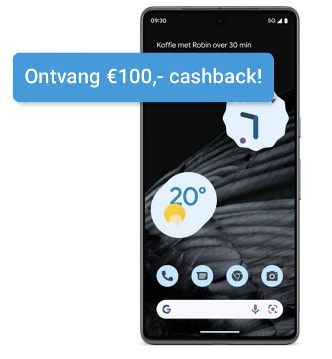 Pixel 7 (Pro) Cashback € 75 of € 100