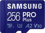 Samsung 256GB PRO Plus MicroSDXC 120MB/s + SD Adapter