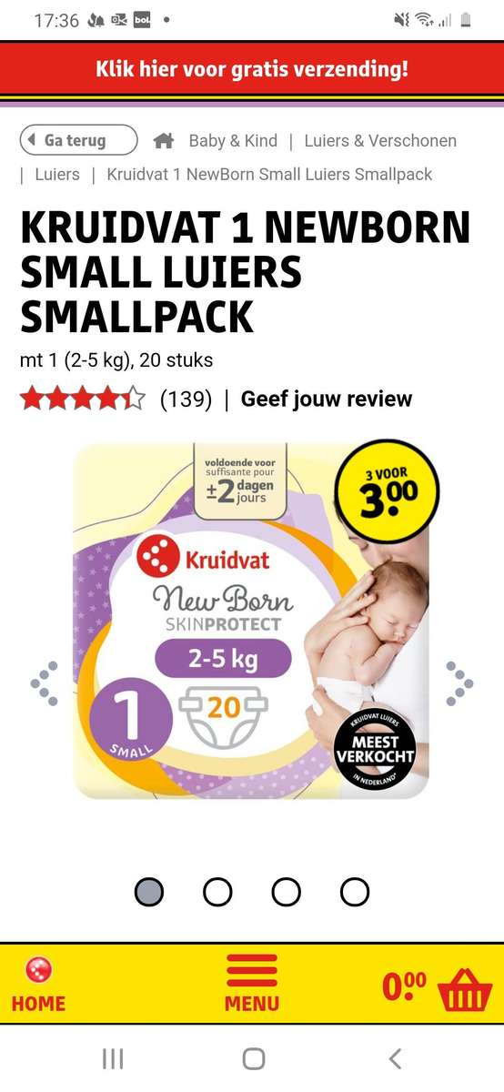 Blijkbaar Ontaarden Zichzelf Pak luiers Kruidvat 3 voor 3 euro (1eu per pak) - Pepper.com