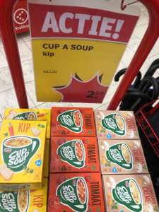 8 zakjes Cup-A-Soup (Tomaat/Kip/Champignon) €2,19 @ Kruidvat ( = 27 cent per zakje Drinkbouillon / Kop Soep)