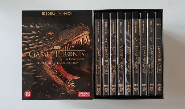 Game of Thrones, Seizoenen 1 t/m 8, 4k Boxset