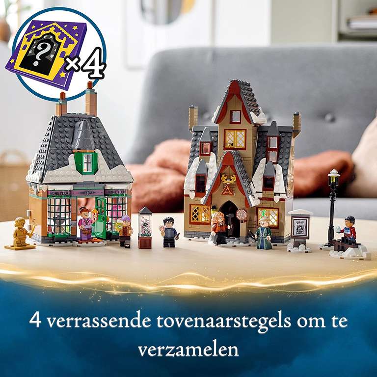 LEGO 76388 Harry Potter Zweinsveld Dorpsbezoek, 20 Jaar Jubileum Speelgoed met Gouden Poppetje