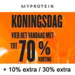 MyProtein: sale 10% korting / -30% extra + gratis verzending va €20 - Pepper.com