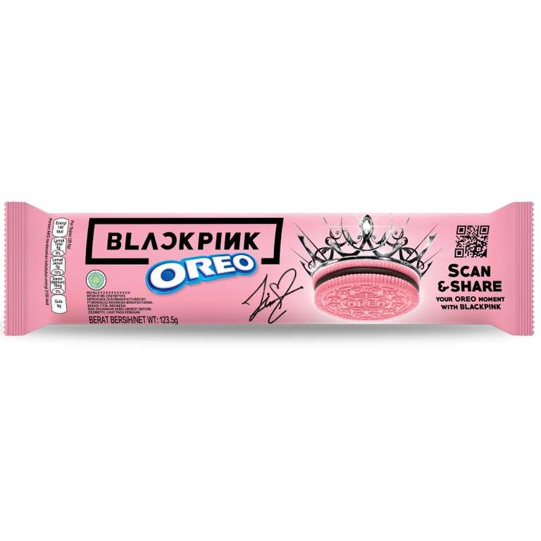 Oreo X Blackpink Pink met pure chocolade créme | 1 + 1 gratis.