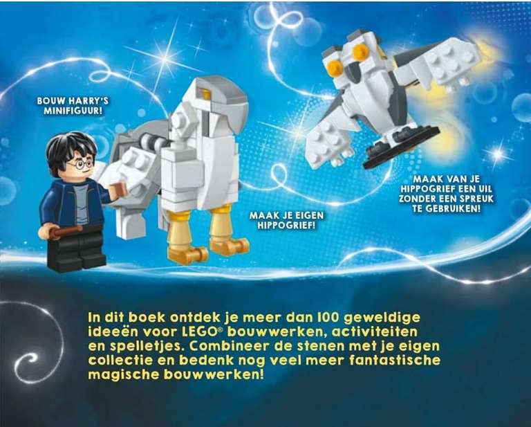Lego Harry Potter 5 minuten bouwen boek met Lego Stenen en Harry Potter minifiguur