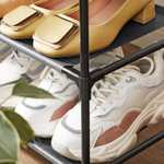 SONGMICS schoenenrek met 4 planken - set van 2 @ Amazon NL