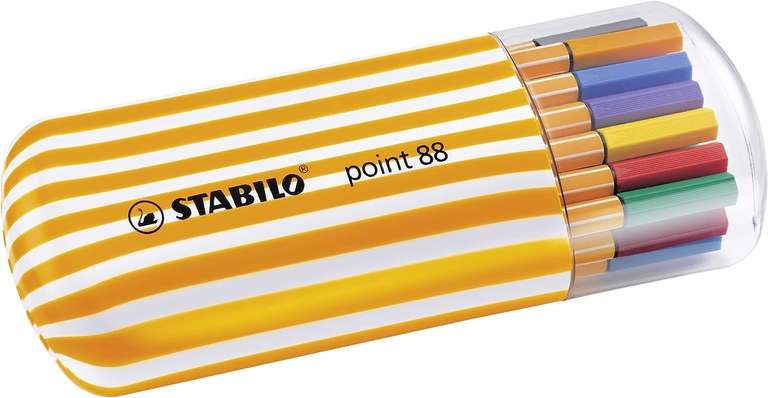 Fineliner - STABILO point 88 - Zebrui - 20 verschillende kleuren