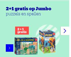 2+1 gratis op spellen en puzzels van Jumbo bij BOL.com
