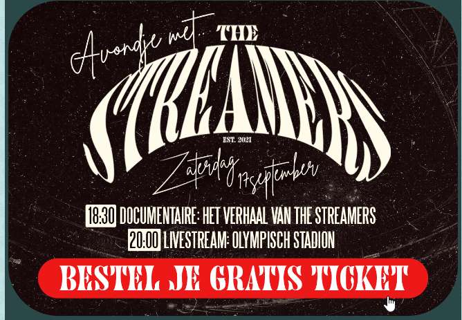 Gratis Concert: Een Avondje met The Streamers op zaterdag 17 september