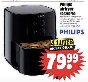 Philips Airfryer Essential HD9200/90 - Hetelucht friteuse @ Dirk