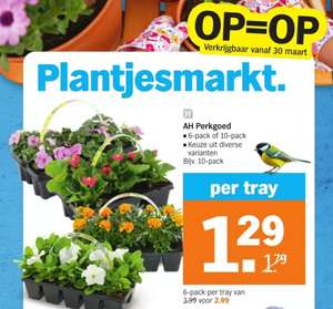 AH Plantjesmarkt, 10 voor € 1,29.