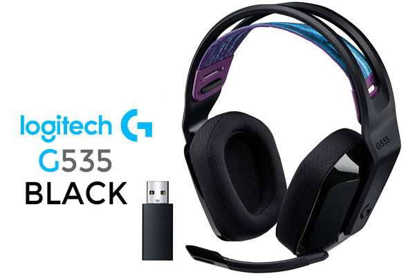 Logitech G535 Lightspeed | Wireless Over-Ear Headset (USB-C, USB-Adapter)