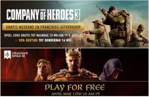 [PC/Steam] Company of Heroes 3 + Crusader Kings III : Speel dit weekend gratis