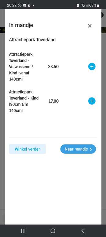 Korting op tickets Toverland via AH