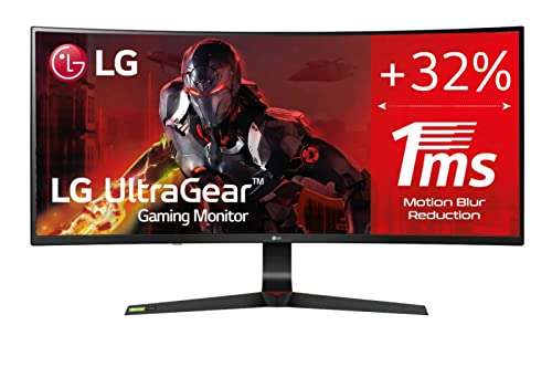 LG 34GN73A-B 86,36 cm (34 Inch) Ultragear Curved 21:9 Full HD IPS (2560x1080) Gaming-Monitor