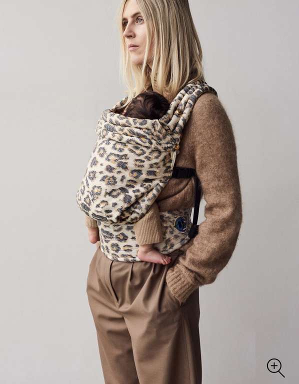 Artipoppe - Zeitgeist Baby Leopard Fusion draagzak in zijdeblend