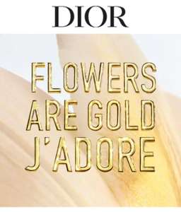 Gratis sample Dior J'adore l'Or parfum