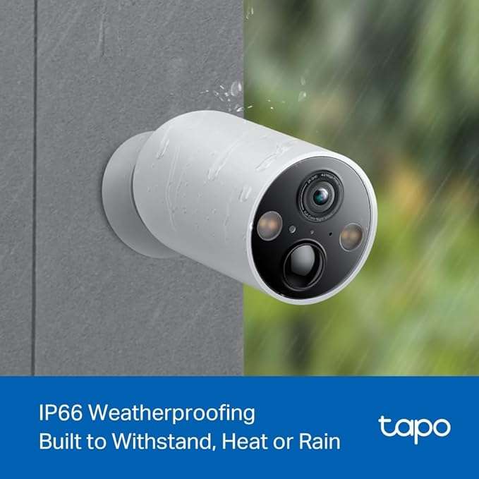 TP-Link Tapo C425 Draadloze Outdoor WiFi Bewakingscamera, Nachtzicht in Kleur, waterdicht voor €79,90 (3-pack voor €172)
