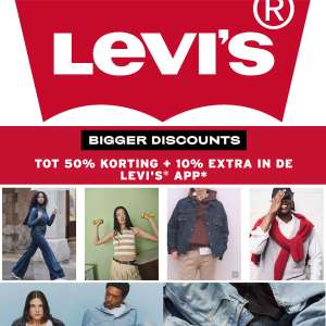 Levi's mid season sale: tot 50% korting + 10% extra (in app of met code)