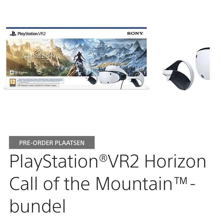 PlayStationVR2 Horizon Call of the Mountain-bundel