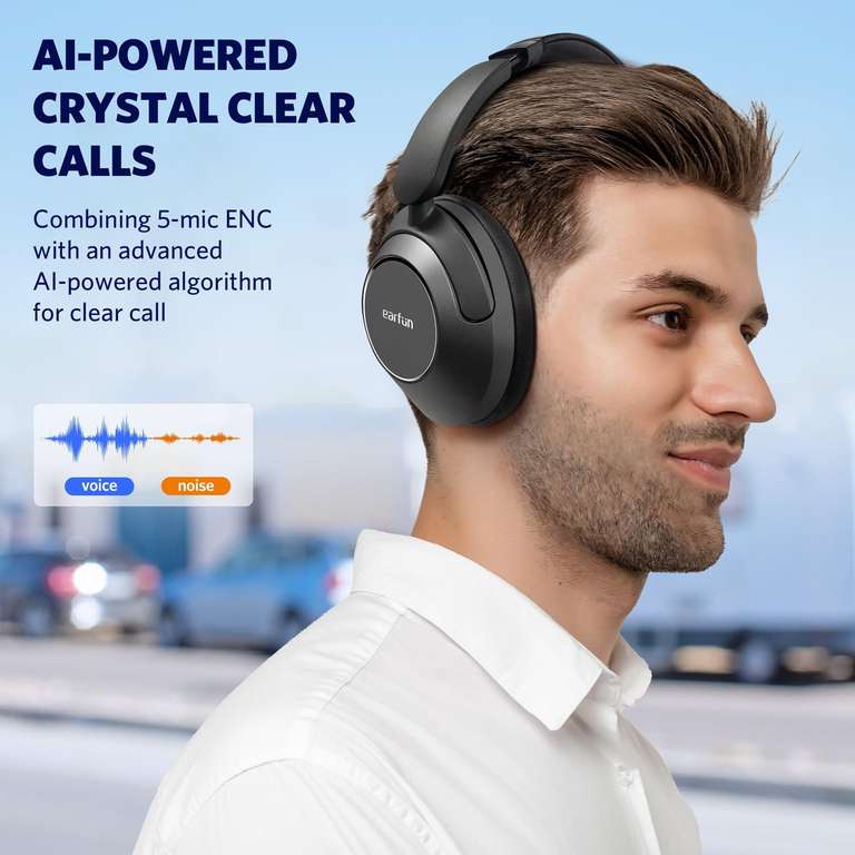 EarFun Wave Pro over-ear ANC koptelefoon voor €60 @ Earfun