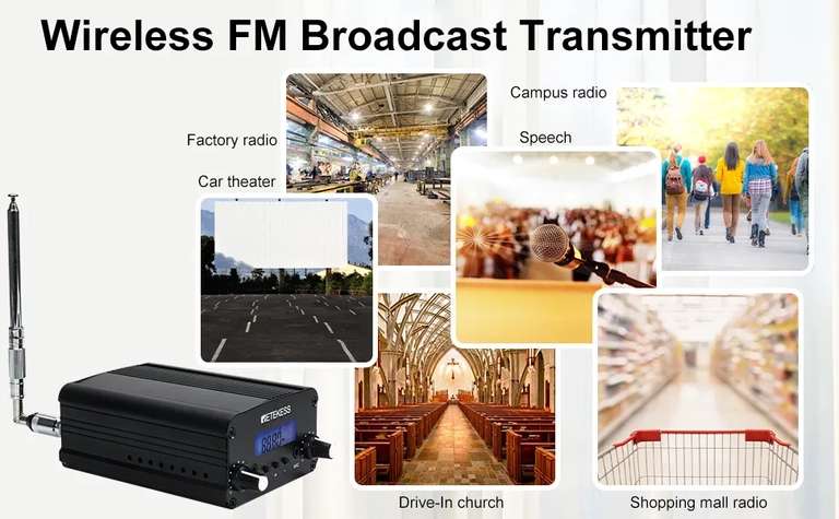Retekess TR508 FM Transmitter voor €17,80 @ Banggood