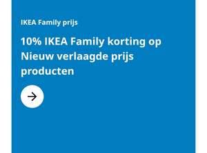10% Extra IKEA Family korting op alle Nieuw verlaagde prijs producten
