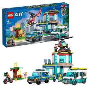 LEGO CITY hoofdkwartier van hulpdienstvoertuigen (60371) + Wegplaten (60304)