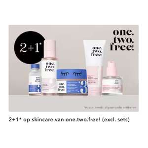 one. two. free! 2+1 gratis + samples + dinerbon t.w.v. €20