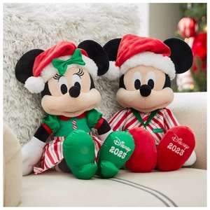 Mickey Mouse of Minnie Mouse medium knuffel kerstmis voor €10 @ Disney Store