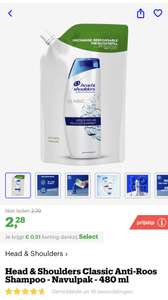 [select deal bol.com] Head & Shoulders Classic Anti-Roos Shampoo - Navulpak - 480 ml €2,28