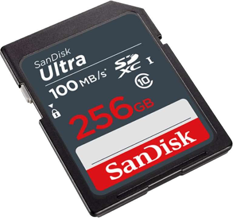 Sandisk Ultra SDXC UHS-I 256GB geheugenkaart voor €12,95 @ Azerty